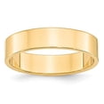 thumbnail image 5 of 14K Yellow Gold 5mm Light Weight Flat Band Ring Size 5.5, 5 of 7