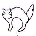 thumbnail image 1 of Vickerman X490452 LED Cat Window Lighted Decor with Multi-Colored Lights, 16 x 14 in., 1 of 1