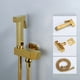 thumbnail image 2 of Brass Bidet Faucet Gold Handheld Toilet Bidet Sprayer Hygienic Shower Toilet Cold Water Mixer Tap Handheld Spray Head, 2 of 11