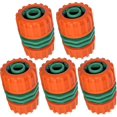 thumbnail image 1 of Juego de 5 conectores adaptadores de reparación de 12 mm - para manguera de jardín de 1/2" - Plástico ABS, SEMAket, naranja, 1 of 5
