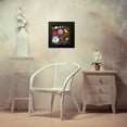 thumbnail image 4 of Zaman, Farida 15x15 Black Modern Framed Museum Art Print Titled - Vintage Floral III Flipped, 4 of 5
