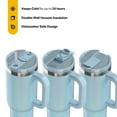 thumbnail image 5 of RTIC 40 oz Ceramic Lined Road Trip Tumbler with Handle and Leak-Resistant Straw Lid, RTIC Ice Glitter, 5 of 9