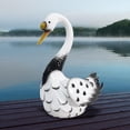 thumbnail image 3 of White Swan Statue Garden Decor for Outside,Bird Garden Statues for Outdoor Decor, Goose Decorative Metal Animal Ornaments Yard Art for Lawn, Patio, Porch, Pool, 3 of 6