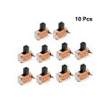 thumbnail image 2 of 10Pcs Interruptor deslizante horizontal DPDT 2P2T 6 terminales panel de retención, 2 of 5