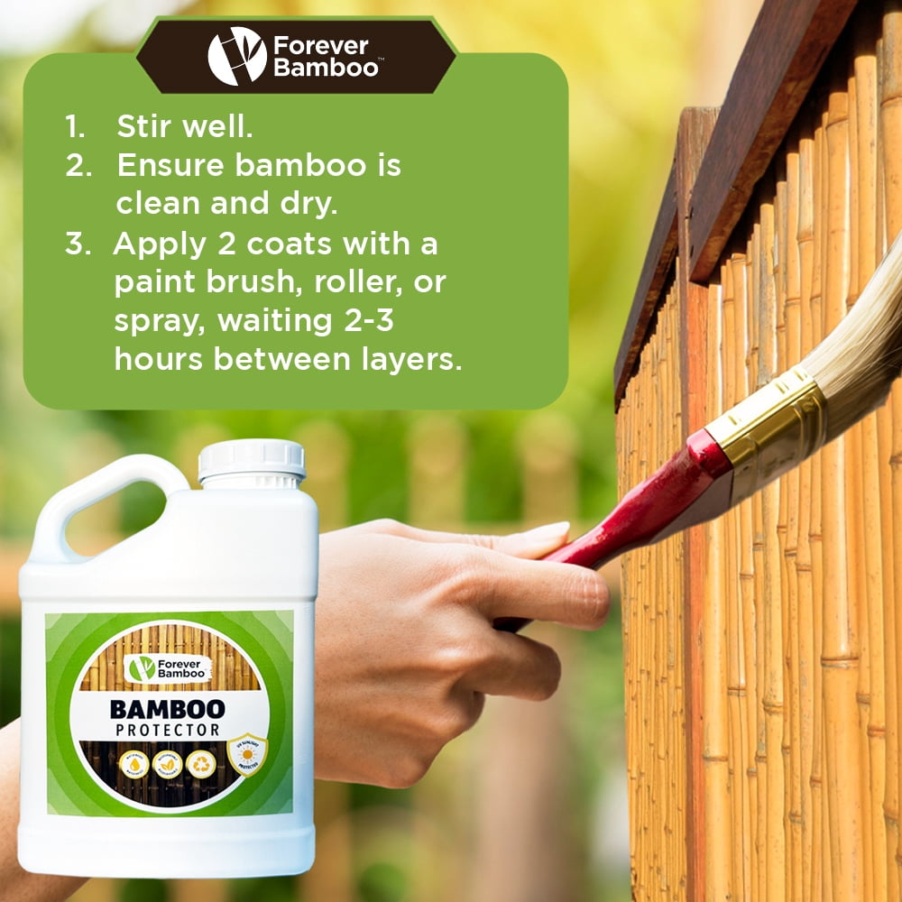 Forever Bamboo Eco-friendly Bamboo Sealer 1 gal. Clear Premium Water-Based, UV and Water-Resistant Exterior Wood Sealer