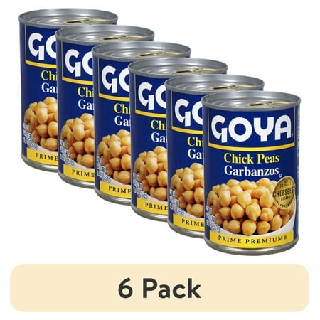 (6 pack) (6 pack) GOYA Premium Chick Peas, 15.5 oz