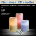 thumbnail image 3 of As Seen on TV - Flameless Remote Control Electronic 4",5",6" LED Candle Plastic - Multi-Colored, 3 of 4