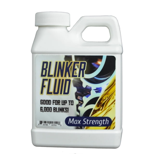 Saltiel Good Hilarious Blinker Fluid - Hand HELD Version - 8 oz Empty Bottle - Perfect Gag Gift for Friends, Co-workers, Family