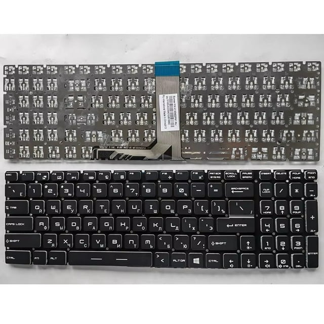 US/RU/SP/FR backlight Laptop Keyboard For MSI GT72 GS63 GE72 GL62M CX72 PX60 GE62 GP62 GV62 CR72 GL65 PX60 PE70 PE60 GL65 RU No backlit black