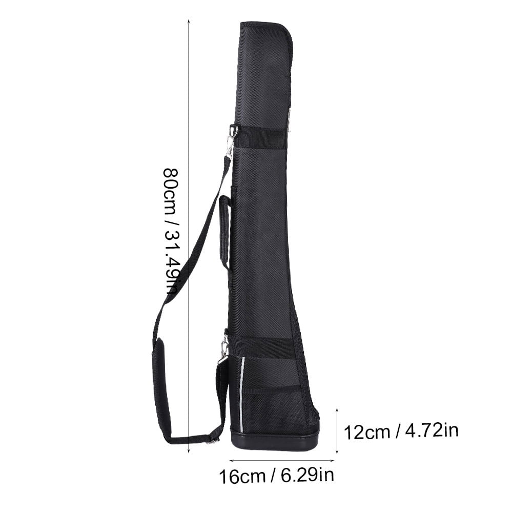 NFTIGB Portable Nylon Golf Club Carry Bag for 1-3 Clubs, Lightweight Sunday Practice Bag with Accessory Pocket and Adjustable Shoulder Strap, 31.5 inches / 80 cm, Black