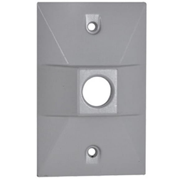 RE-1 Rectangular Lampholder Cover, Gray