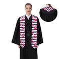 thumbnail image 4 of Zufioo Pink Flamingos Print Graduation Shawl Ribbon, Graduation Ribbon for Male and Female Graduates-Sharp Corner, 4 of 7