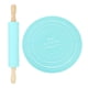 thumbnail image 2 of Rodillo, Juego De Rodillos, Almohadilla Para Amasar, Rodillos Para Hornear, Rodillo Para Masa, Diámetro De Almohadilla De 13,2 Pulgadas, Para Hacer Galletas, Pasta, Masa Para, 2 of 7