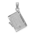 thumbnail image 3 of 14K White Gold 3-D Bible with Lord's Prayer and Moveable Pages Pendant D1504W, 3 of 5