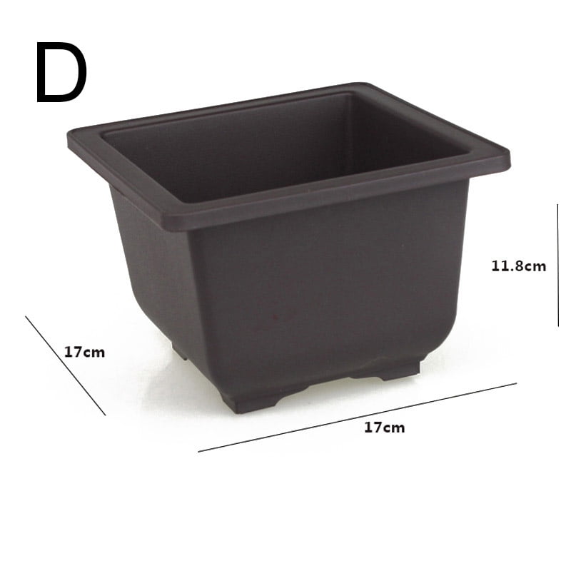 Plastic Flower Pot Retro Style Simulational Purple Sand Pots Flower Bonsai Tree Plant Succulent