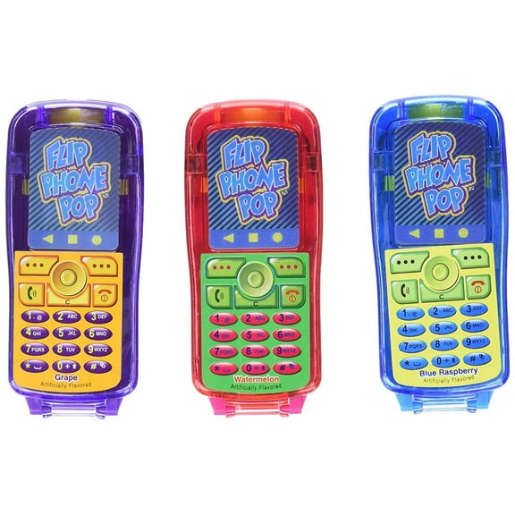Flip Phone Pop - 12 count, Each order has twelve pops By Brand Kidsmania