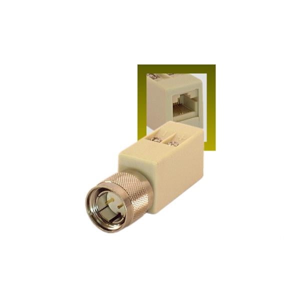 Connecteur Twinax Mâle PHILMORE 610 - Pour Antenne Collins R390 - 2 Pins Soudure - Neuf USA