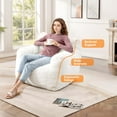 thumbnail image 5 of JESTOP Bean Bag Chairs, Tufted Soft Stuffed with Filler, Fluffy and Lazy Sofa, Cozy Chair for Bedroom Living Room Dorm Apartment, 5 of 6