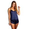 thumbnail image 6 of Wicked Innocence Women's Silky Sexy Cami Top And Shorts Pajama Set, 6 of 8