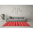 thumbnail image 3 of Ahgly Company Indoor Rectangle Abstract Red Contemporary Area Rugs, 2' x 4', 3 of 4