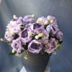 thumbnail image 4 of Ramo de flores artificiales, hortensias, peonías, bayas, arreglo floral sintético de 5 cabezas para centros de mesa de bodas y decoración del hogar, 4 of 9