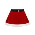 thumbnail image 4 of renvena Women's Christmas Santa Holiday Versatile Flared Mini Skater Skirt Party Cosplay Fancy Dress, 4 of 7