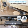 thumbnail image 6 of YOMA Cordless Vacuum Cleaner, 6 in 1 Lightweight Handheld&Stick Vacuum for Home Hard Floor Carpet Pet Hair, 6 of 10