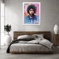 thumbnail image 3 of Stephen Chambers 25x32 White Modern Wood Framed Wall Art Titled - Hendrix Circles, 3 of 6