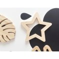 thumbnail image 2 of Pegatinas de pared de madera con forma de luna, estrella, avión, mariposa, decoración de pino macizo, para habitación de niños, 2 of 4