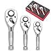 thumbnail image 3 of TOMMARS Stubby Ratchet Set, 1/4", 3/8", 1/2" Drive Ratchet Handle Wrench 72-Tooth Quick-Release Reversible, 3 of 4