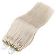 thumbnail image 3 of Sunny Hair Micro Beads Hair Extensions Real Human Hair 1g/s 50g Micro Loop Ring Remy Hair Extensions for Women Straight Micro Link Extensions Human Hair Wh, 3 of 9