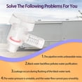 thumbnail image 3 of 1/2inch A10-3050 Transparent Vacuum Breaker Check Valve Replace B & B Model 571 RV Black Tank Flush Anti Backflow Valve, 3 of 6