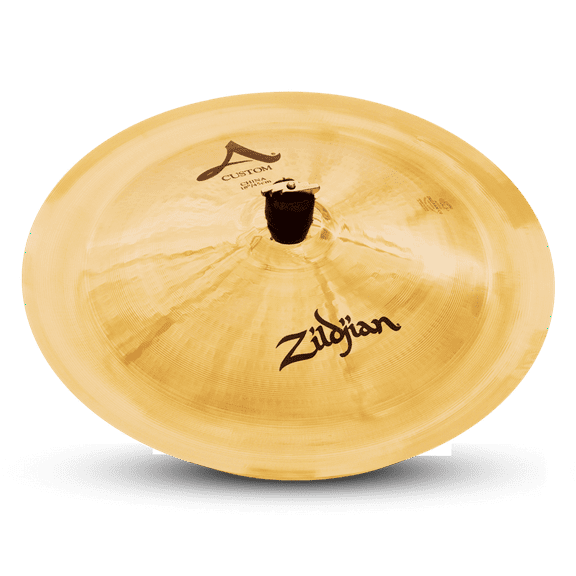 ZILDJIAN 20529 18" CUSTOM CHINA CAST BRONZE CYMBAL WITH MID TO HIGH PITCH NEW