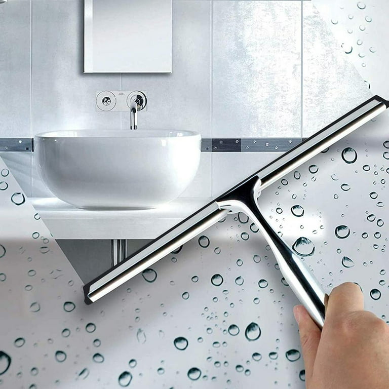 KOOVON Shower Squeegee for Shower Doors, Bathroom, Window and Car Glas