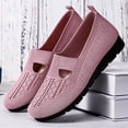 thumbnail image 2 of IEMIEMIEM Womens Orthopedic Shoes Arch Support Non Slip Slip on Tennis Shoes Wide Width Knitted Mesh Stretch Work Shoes Soft 2026 New Orthopedic Shoes Pink 9 Wide, 2 of 9