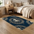 thumbnail image 2 of ODIKA 5'x7' Washable Area Rug Octopus Pirate Navy Creature Ornamental Radiating Motif Cartoon for Small Living Room, Bedroom, Easy Care, Non-Shedding, Pet Friendly, 2 of 7