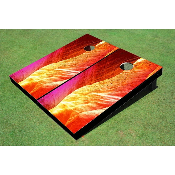 Slot Canyon Themed Cornhole Boards