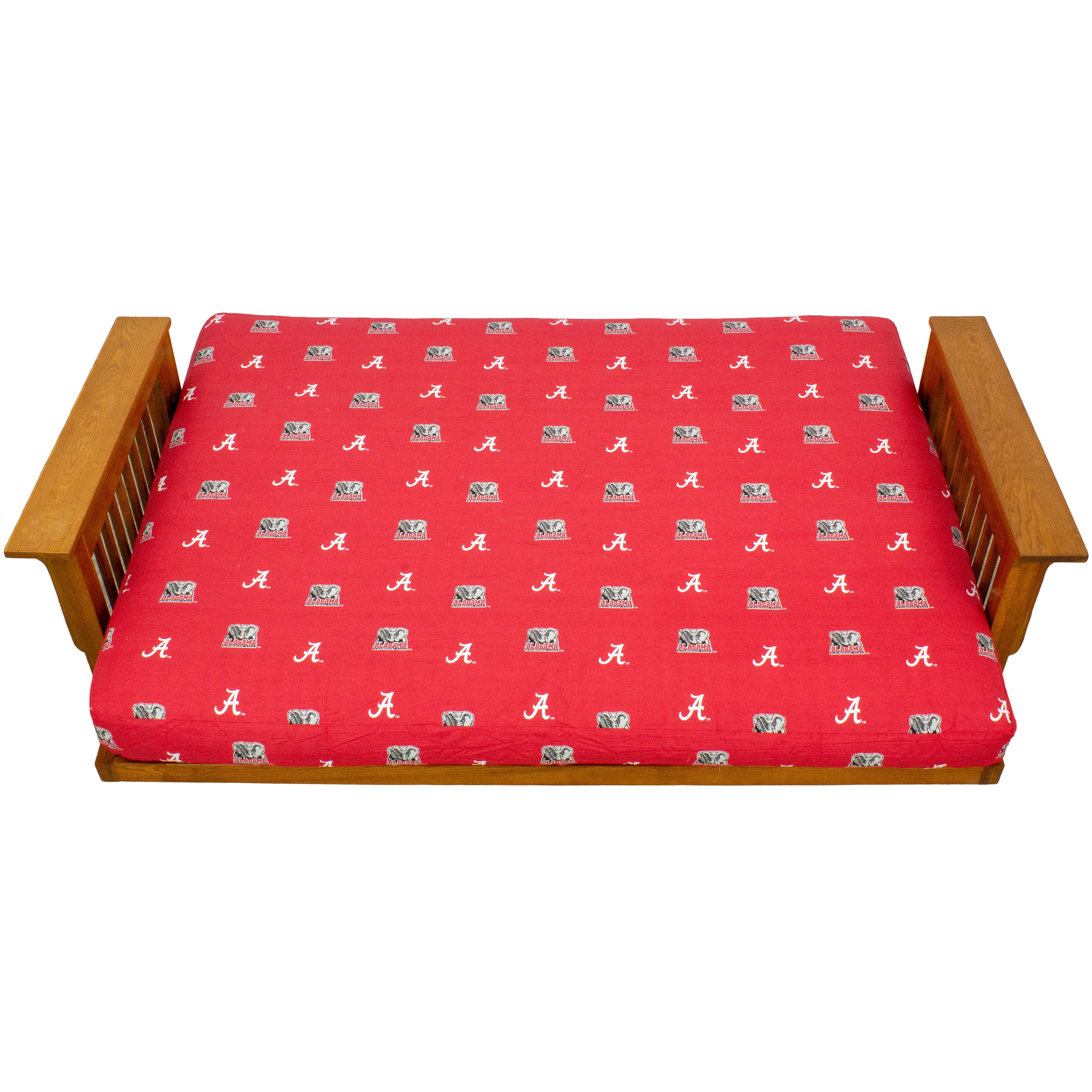 Alabama Crimson Tide Futon Cover - Full size fits 6 and 8 inch mats