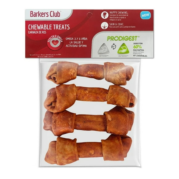 Botana Para Perro Barkes Club Hueso 6-7 CK Omega Prodigest 4 Pack