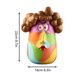 thumbnail image 3 of Ganfancp Juego de Interior de Rompecabezas de La Cabeza de La Flor de La Maceta Del Pelo Rizado de La Cabeza Del Arte Femenino Florero de La Resina de La Maceta de La Flor de La Planta de Interior y, 3 of 7
