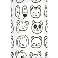 thumbnail image 1 of Cute Animal Faces Drying Towels for Dishes, 28x18 Kitchen Towels Decor Polyester Tea Towels, 1 of 1