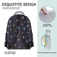 thumbnail image 2 of Celestial Galaxy Students Backpack Outer Space Nebula Cosmic Design, Durable and Adjustable Strap School Bag for Students, 2 of 5