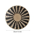 thumbnail image 2 of Rattan Wall Basket Round Creative Woven Hanging Decorative Baskets, 2 of 7