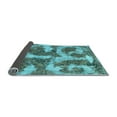 thumbnail image 2 of Ahgly Company Indoor Rectangle Abstract Light Blue Modern Area Rugs, 2' x 4', 2 of 4