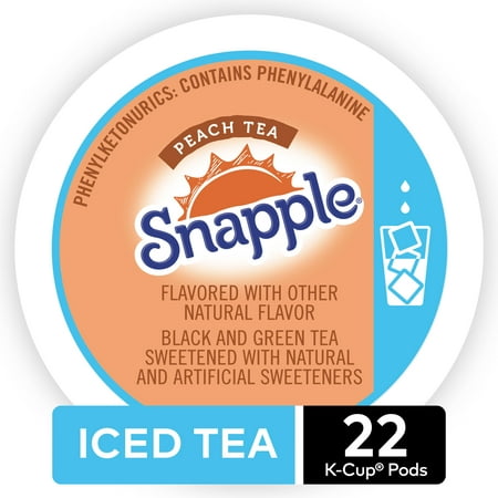 UPC 099555068726 product image for Snapple Peach Iced Tea Keurig K-Cup Tea Pods, 22 Count For Keurig Brewers | upcitemdb.com