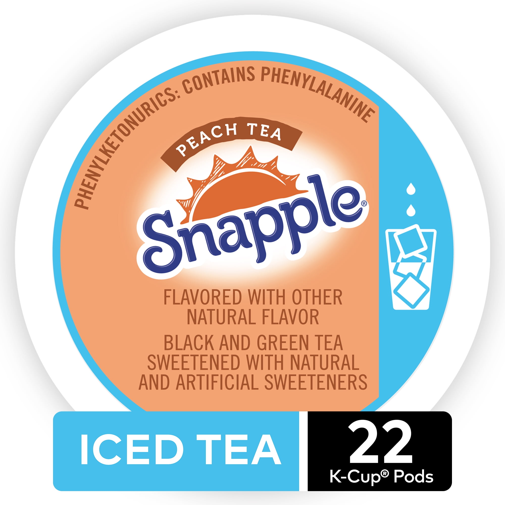 Snapple Peach Iced Tea Keurig K Cup Tea Pods 22 Count For Keurig Snapple Peach Iced Tea Keurig K Cup Tea Pods 22 Count For Keurig