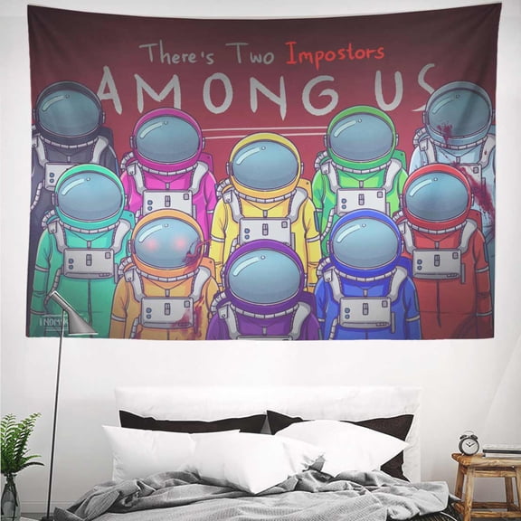 among us Tapestry Gift Wall Hanging Backdrop for Room Bedroom Girls Fans Background Banner Party Birthday Supplies Decor