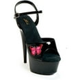 thumbnail image 2 of 609-Butterfly 6'' Pointed Stiletto Ankle Strap Platform Shoe, 2 of 2