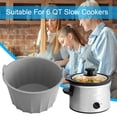 thumbnail image 2 of Lubelski Round Cooker Liner Food Grade Reusable Non-stick Heat-Resistant with Handle BPA Free Dishwasher Safe Round Slow Cooker Liner Kitchen Supplies, 2 of 7