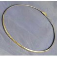 thumbnail image 6 of Alabaster Chic Minimalist Gold Tone Omega Chain Collar Necklace 18", 6 of 14